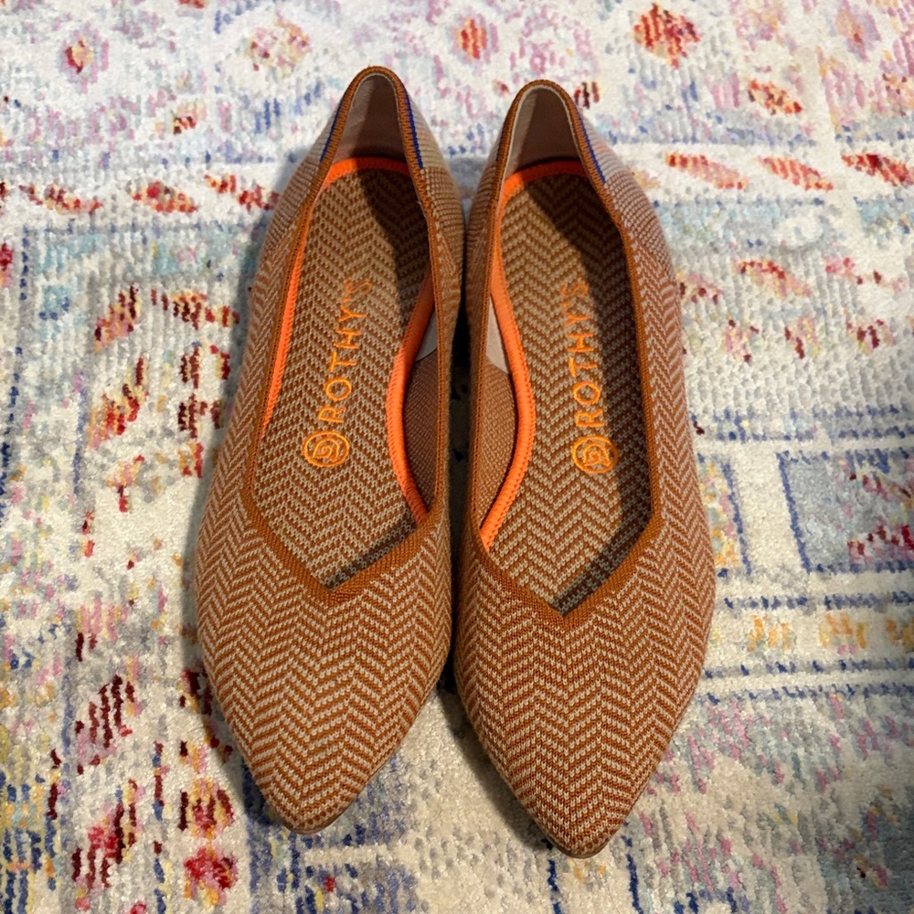 Rothy's Women's Rust Herringbone Flats